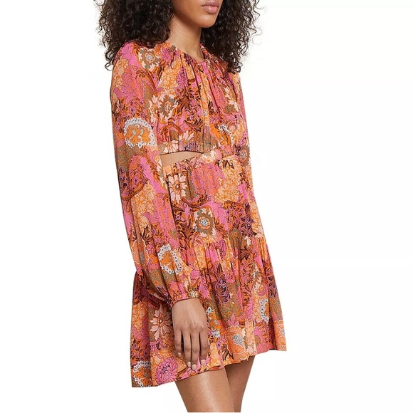 A.L.C. Izzy Silk Fit &Flare Cutout Dress, Size 4 New w/Tag Retail $695 SOLD OUT! - Picture 13 of 14